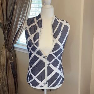 Nike Golf Puff Vest Size Small Gray and White
